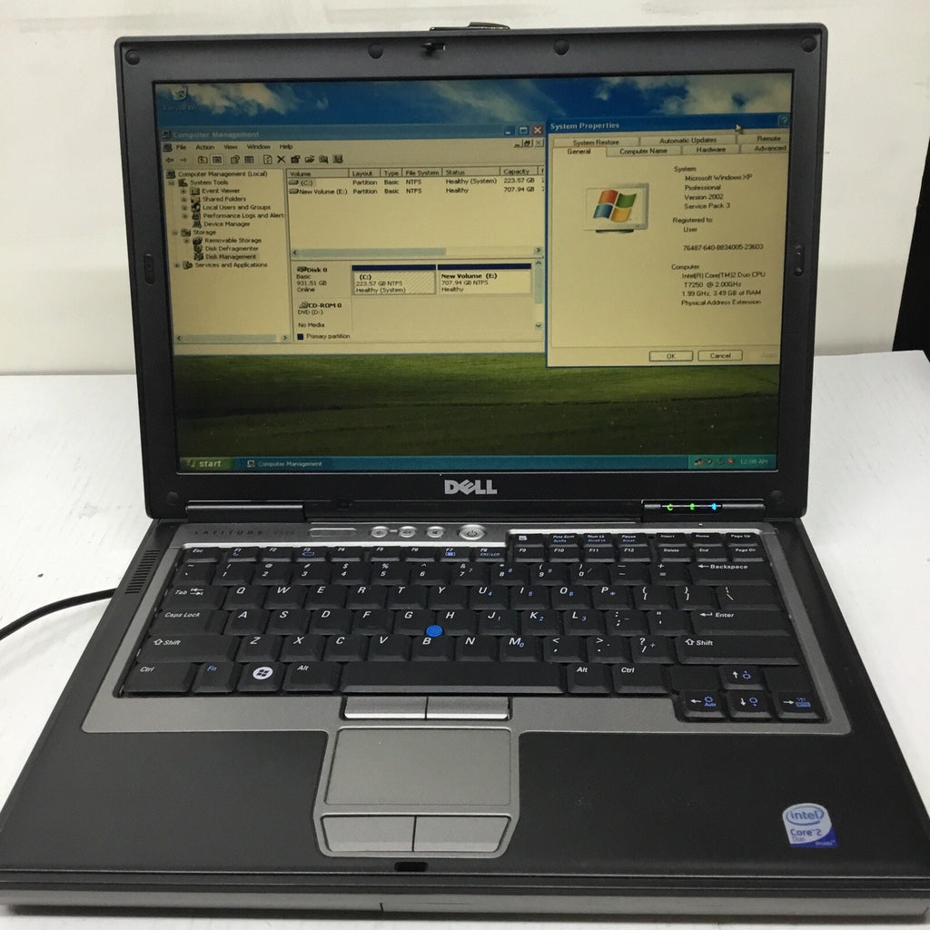 Dell Latitude D630 14" Laptop Intel Core 2 Duo 3.5GB RAM 1TB WinXP *READ*