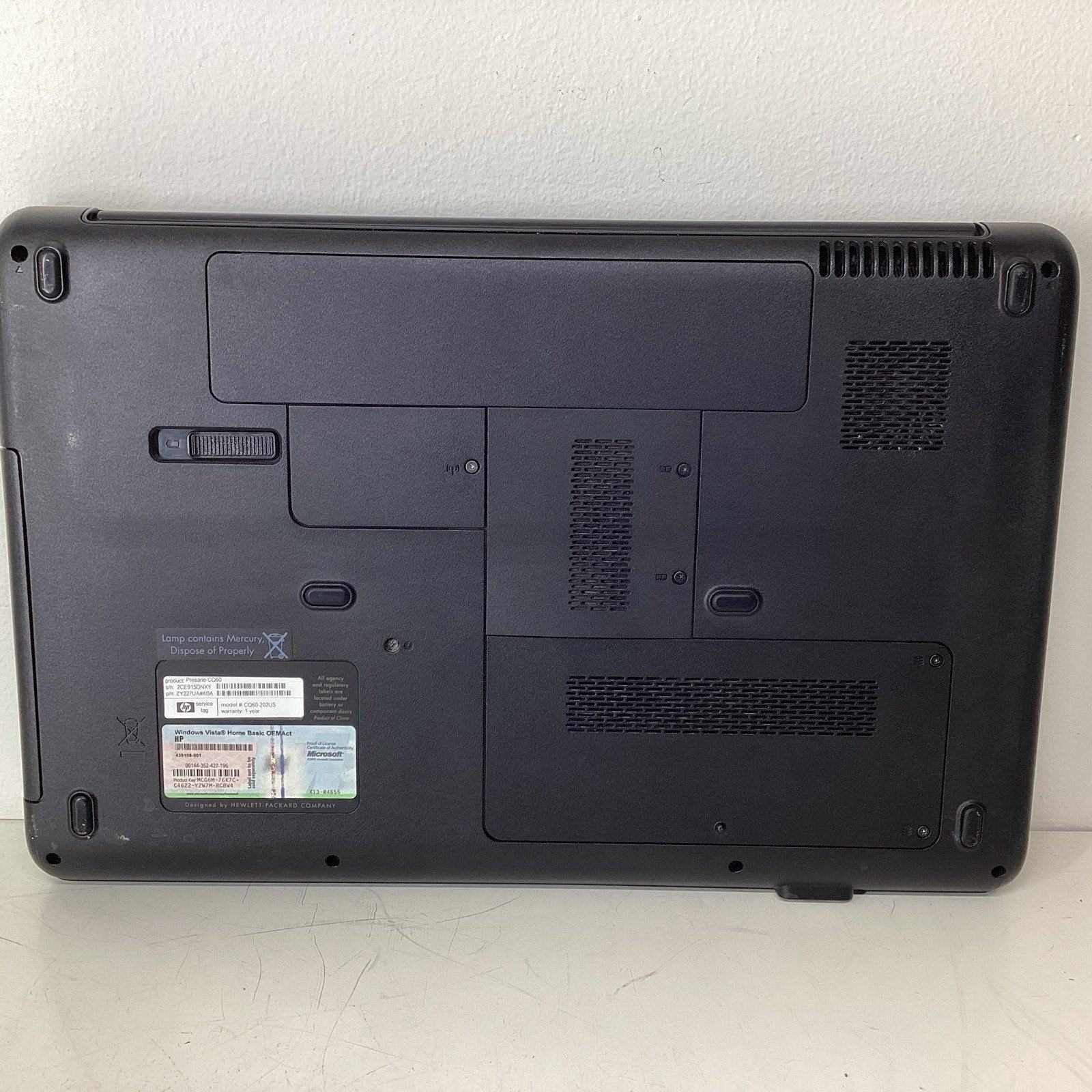 HP Compaq Presario CQ60-202US Laptop AMD Sempron 2GB RAM 160GB HDD - For Parts