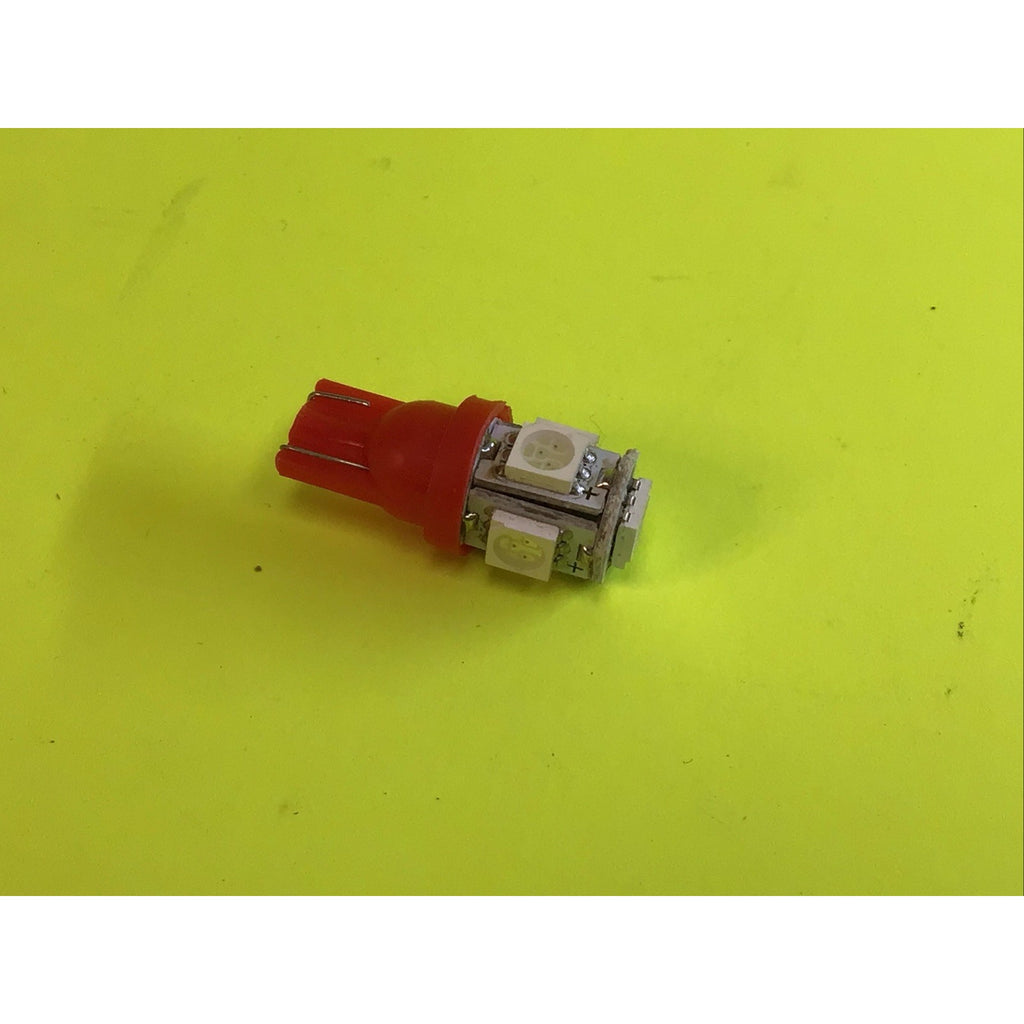 10 Pack T10 5-led 5050SMD License Plate Wedge Reading Light Red