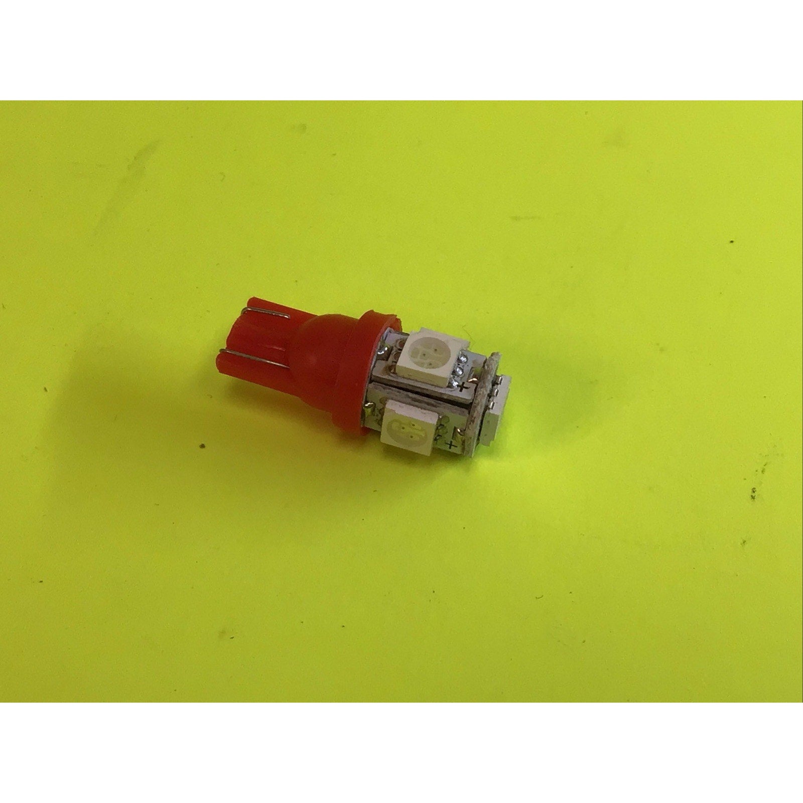 10 Pack T10 5-led 5050SMD License Plate Wedge Reading Light Red