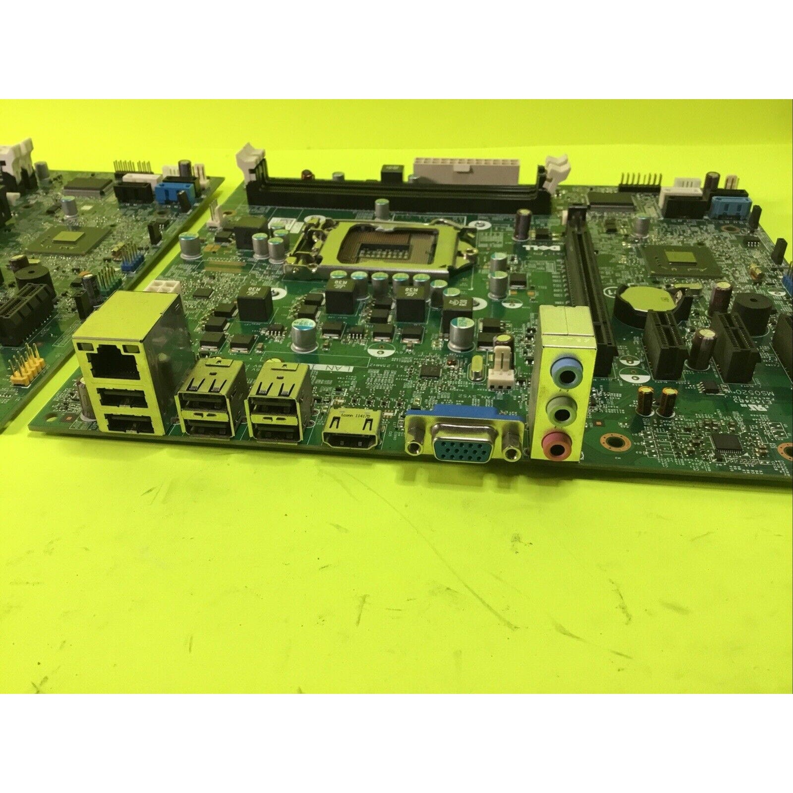 Lot of 2x MIH61R MB 10097-1 MicroATX uATX Motherboard FOR PARTS or REPAIR