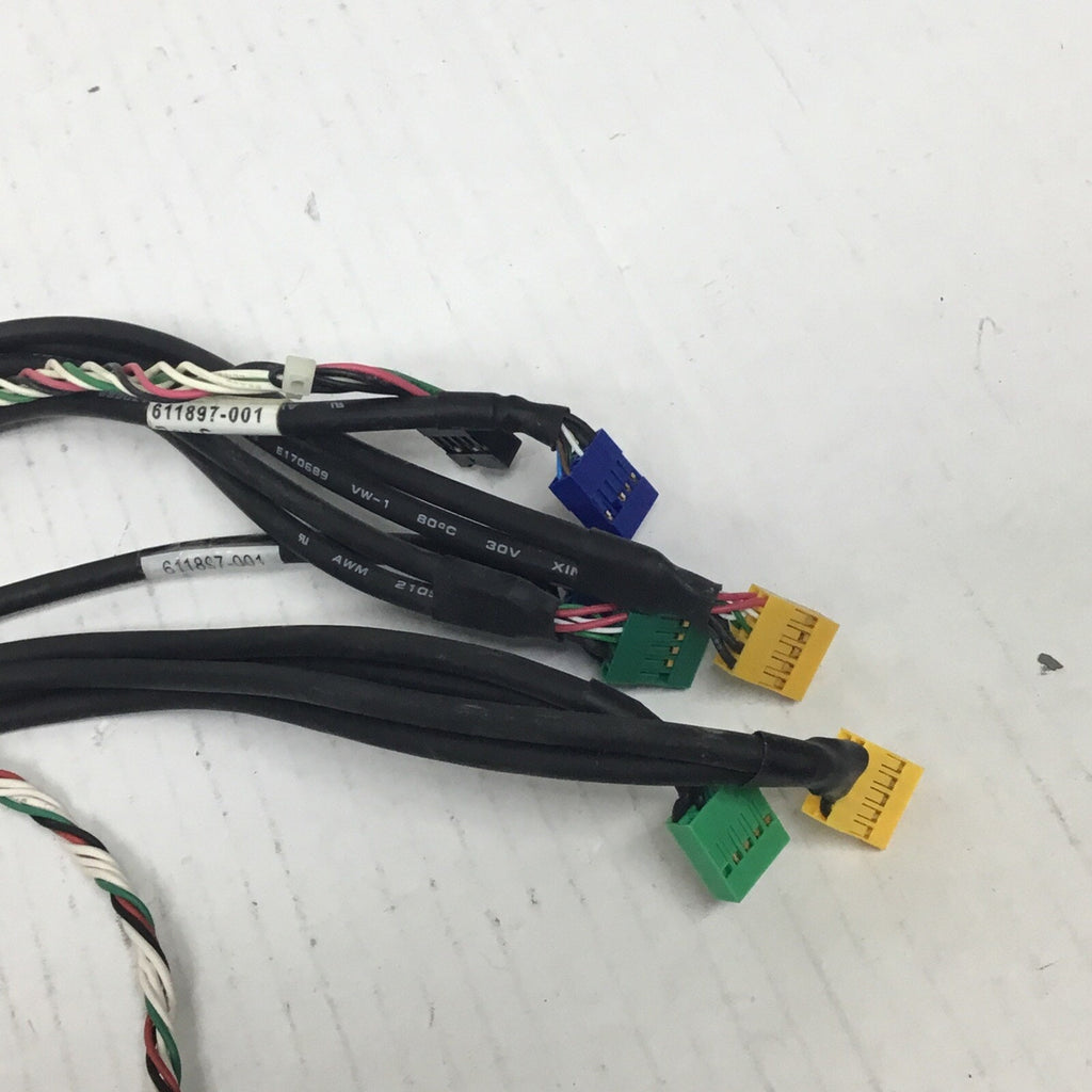 Lot of 2 - HP Compaq Pro 4000 SFF PC Front Audio USB Port w/ Cable - 611897-001