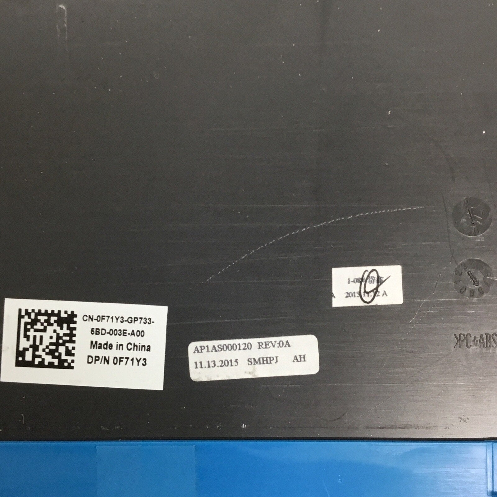 PARTS Dell Inspiron 5758 5759 5755 Blue 17.3" Palmrest 0F71Y3 F71Y3 w/Touchpad