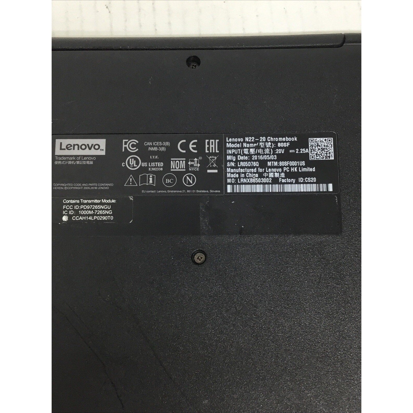 For Parts Lenovo Chromebook N22-20