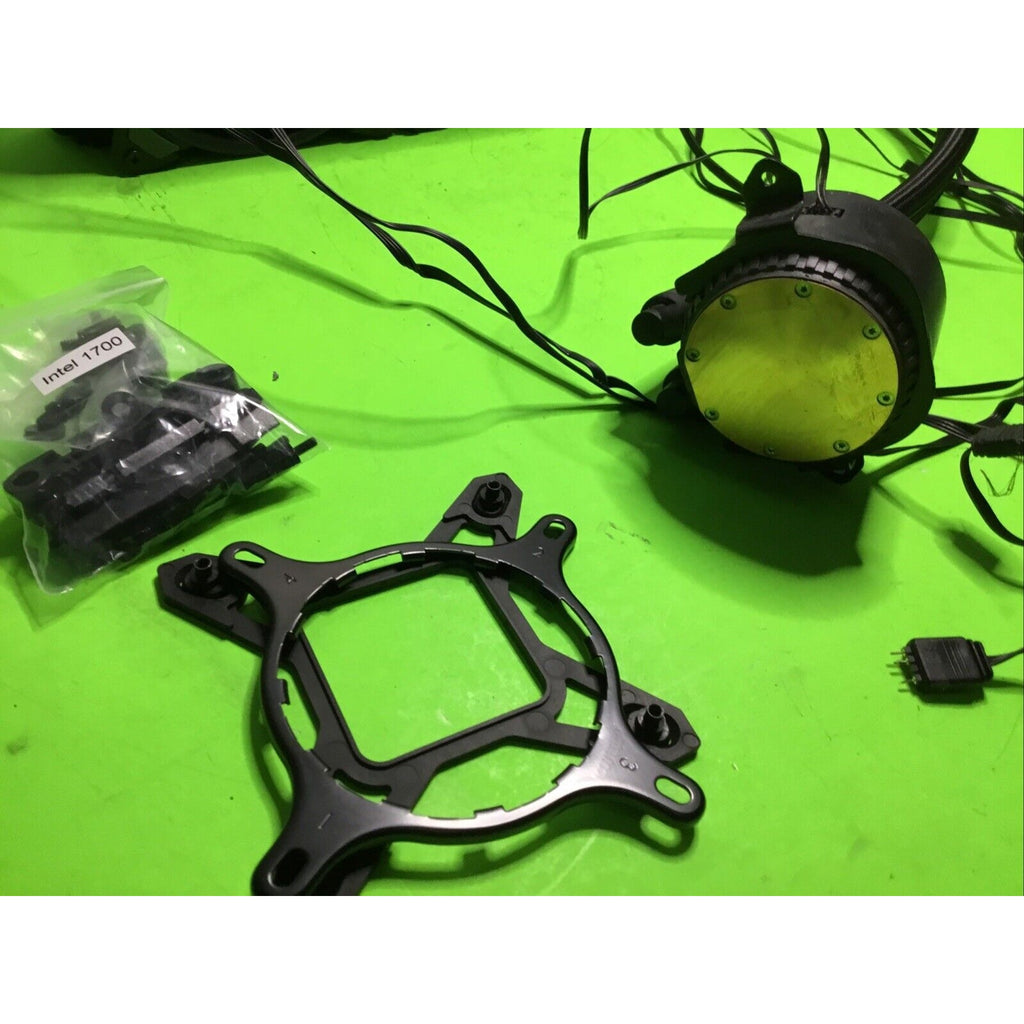 iBUYPOWER 360mm Radiator CPU Liquid Cooler (3x120mm Fans) RGB FOR PARTS