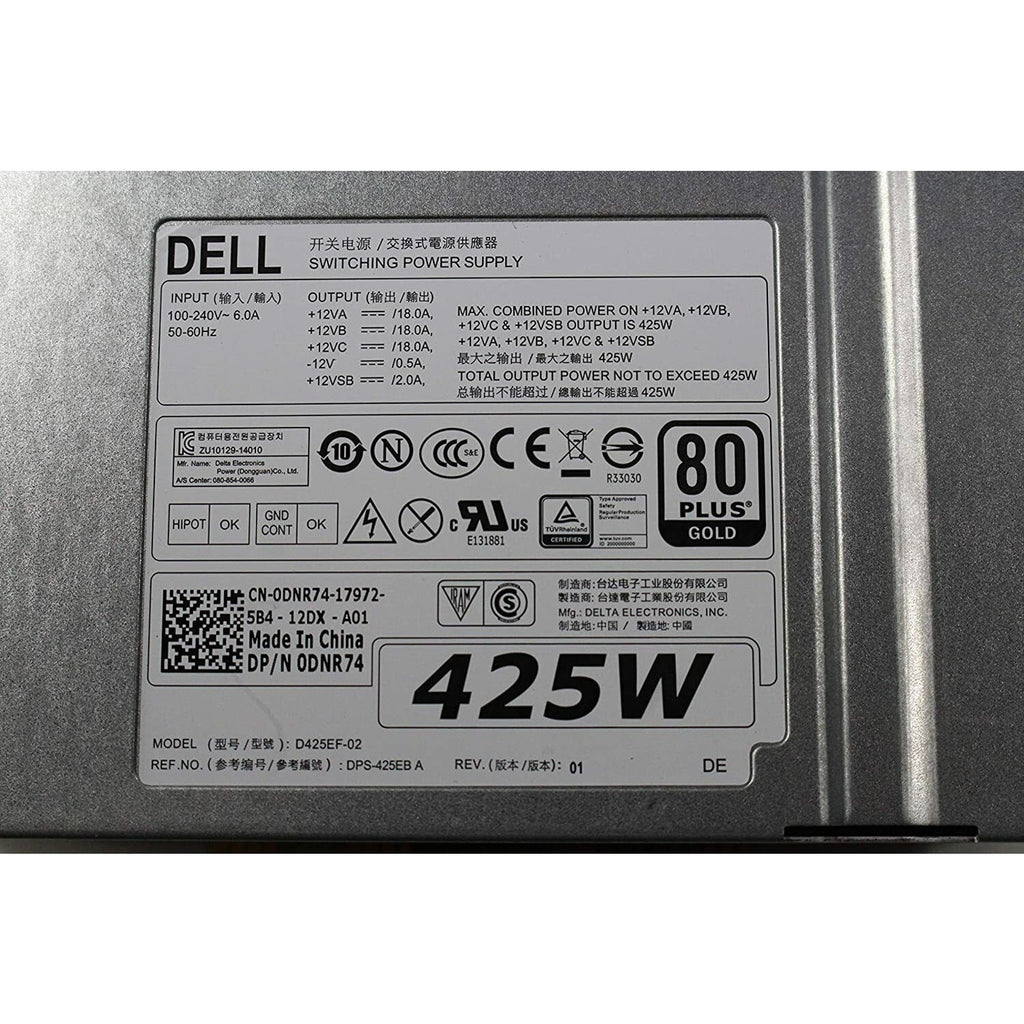 425 Watt Power Supply for Dell Precision T3610 Switching D425EF-02 DNR74 0DNR74