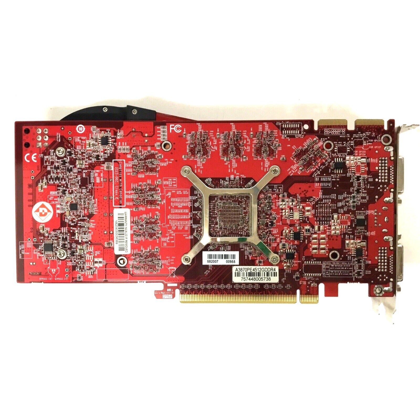 READ Diamond ATI Radeon HD 3870 512MB D-DVI HDTV-O VIVO DDR4 PCIE Graphics Card