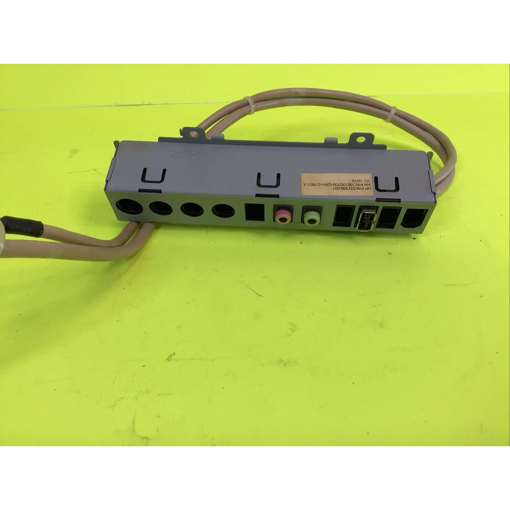 HP Pavilion Elite HPE-270f Desktop I/O Panel Assembly w/Cable 537306-001