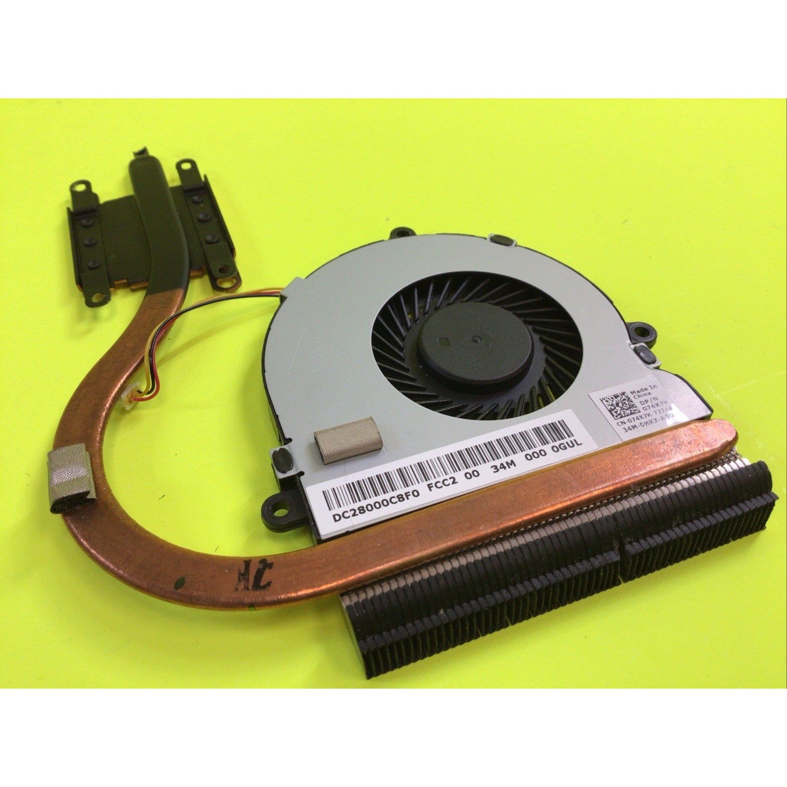 Dell Inspiron 15 3521 CPU Cooling Fan and Heatsink 07H5H9