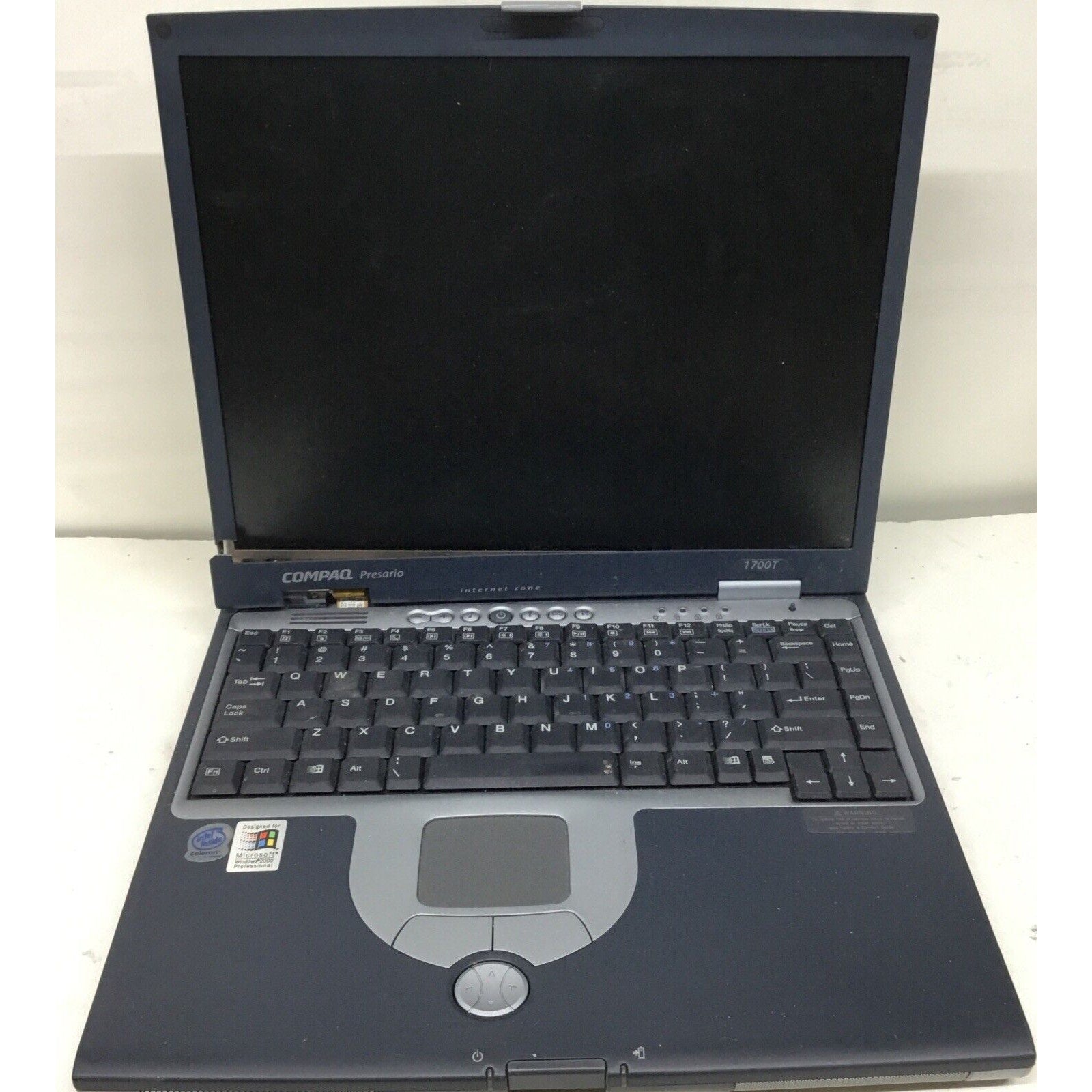 READ Parts Only Compaq Presario 1700T Celeron / No Adapter / No HDD / No Memory