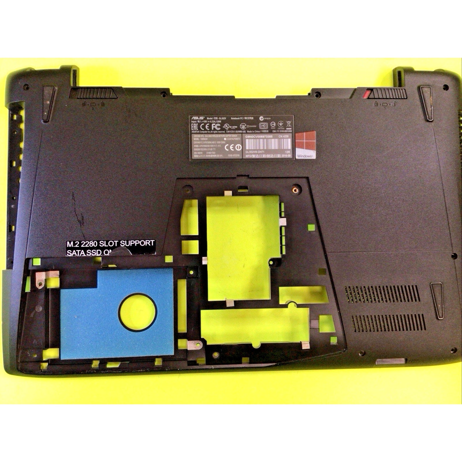 ASUS ROG GL552VW Bottom Case Housing 13NB09I3AP0231 13N0-SNA0231