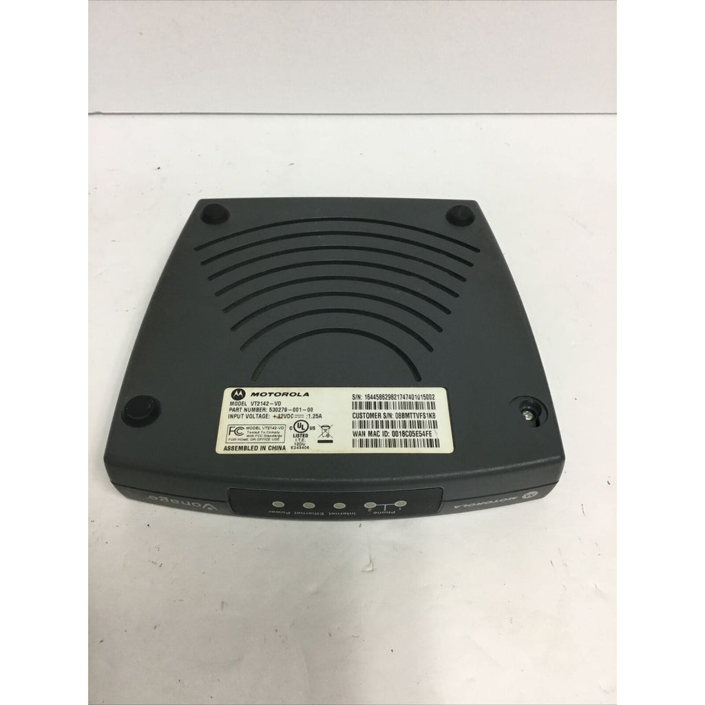 *For Parts* Motorola Broadband Voice Gateway VT2142-VD Vonage VoIP Phone Adapter