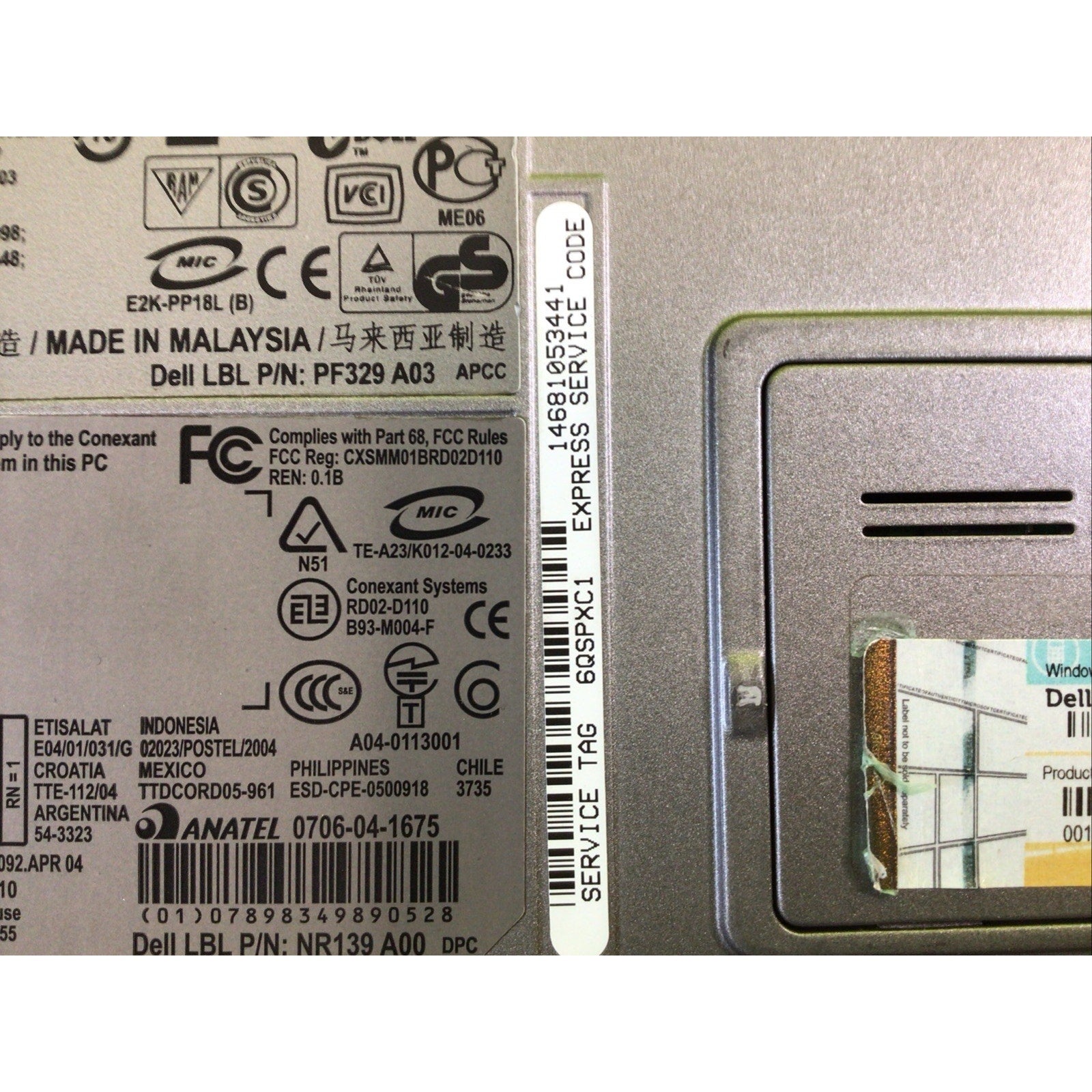 Dell Latitude D620 Intel Core 2 Duo 2.00 GHz FOR PARTS or REPAIR