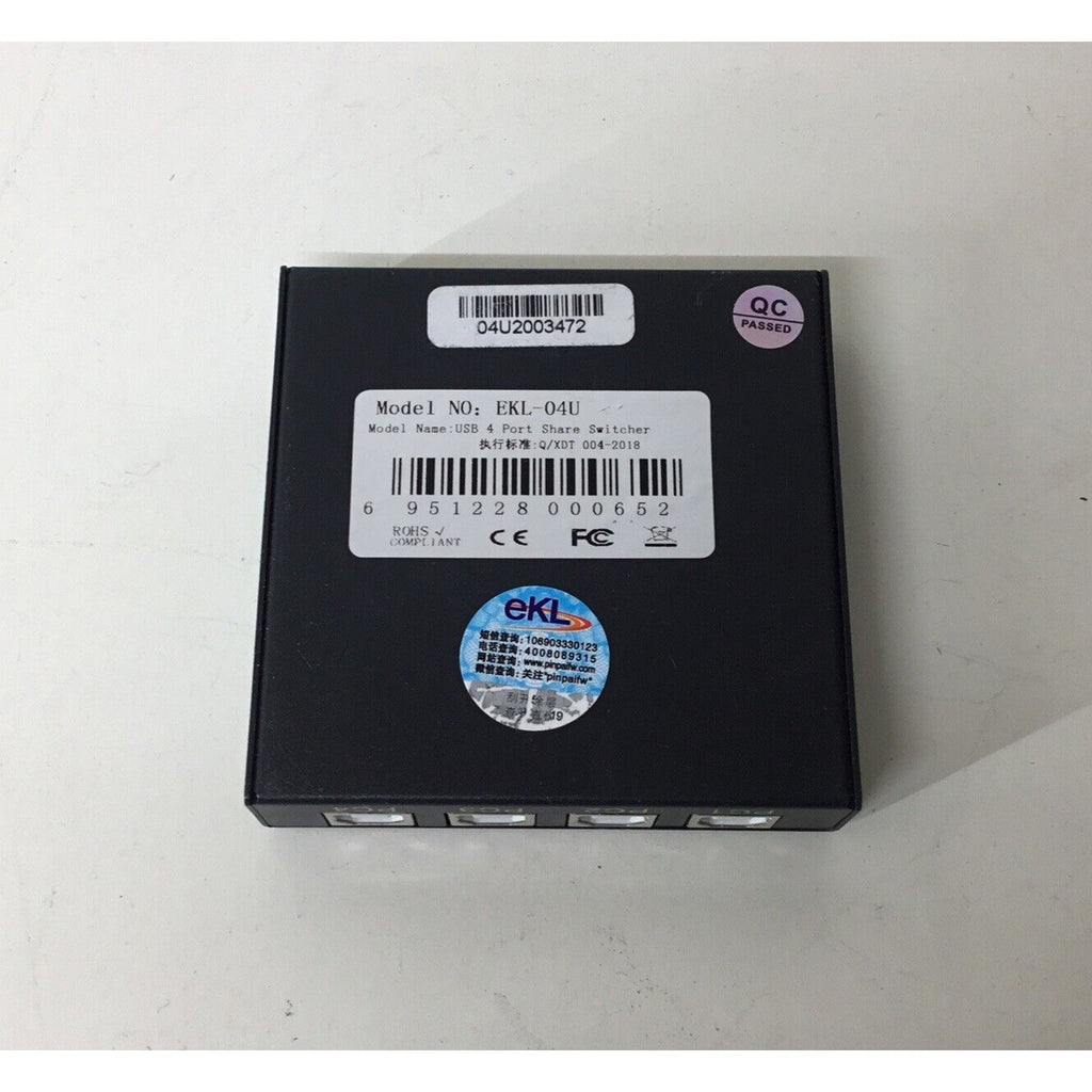 eKL USB 2.0 4 Port Share Switcher EKL-04U