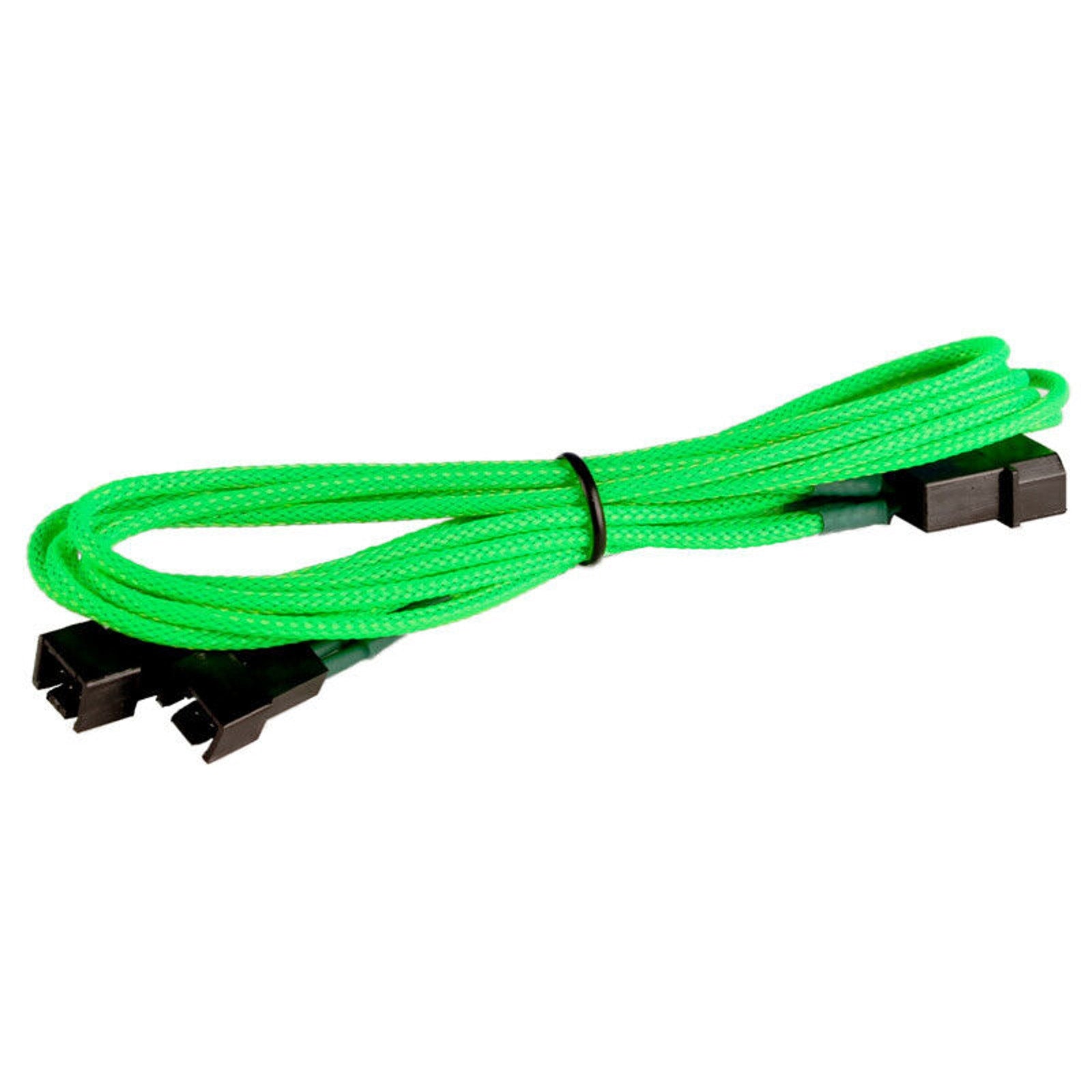 4-pin LP4 Power to 2x 3-Pin PC Fan Power Adapter - Green