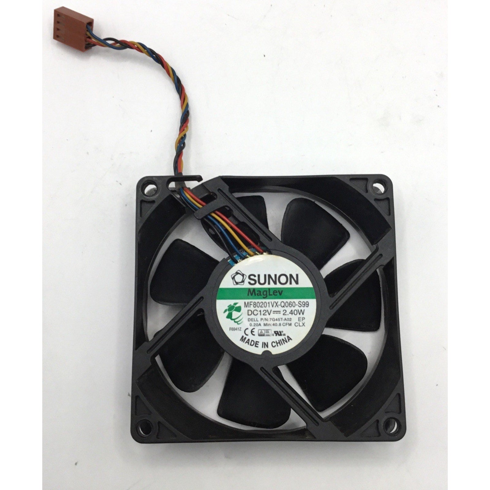 SUNON 80mm 12v 0.20A PWM 4-Pin Cooling Fan - MF80201VX-Q060-S99