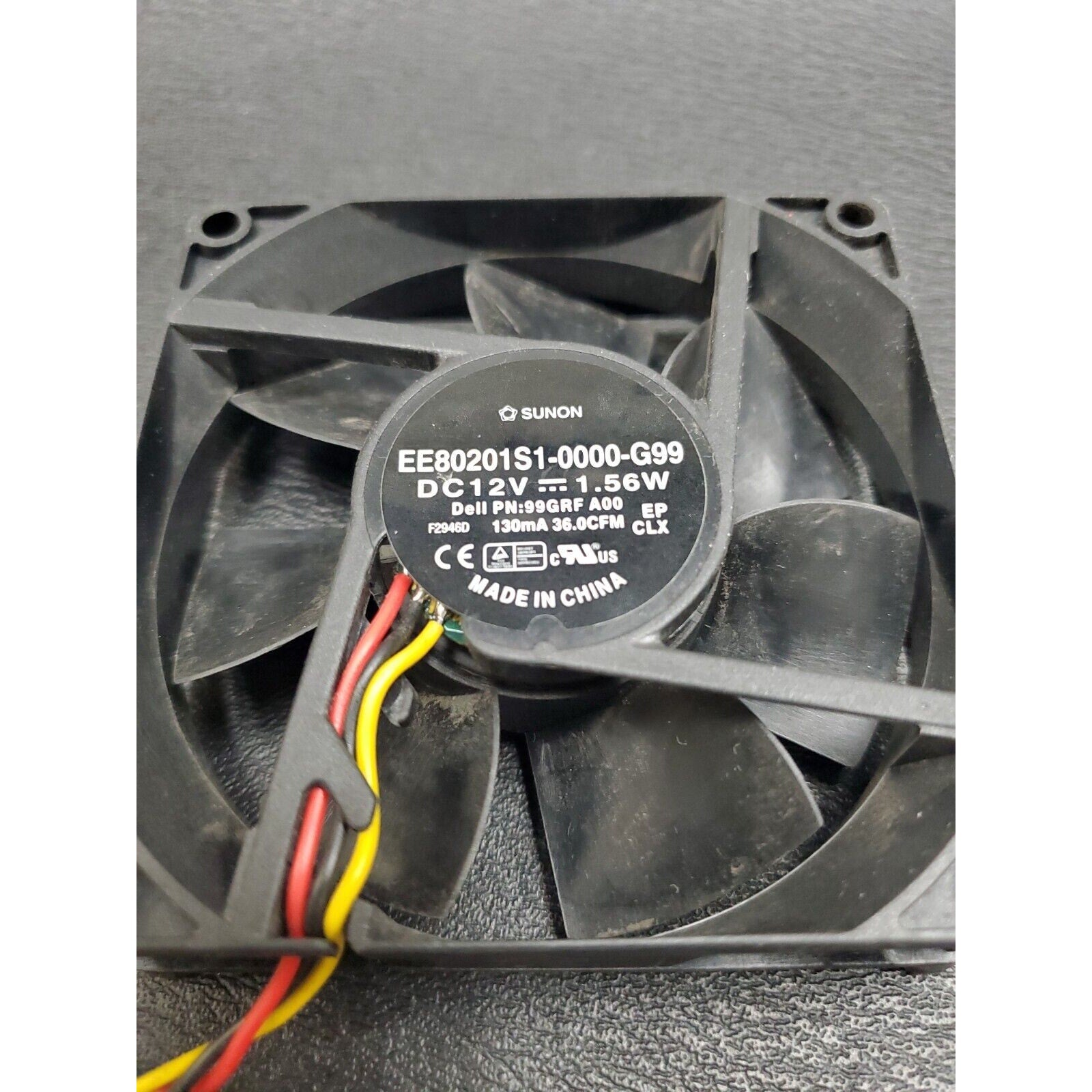Dell Sunon EE80201S1-0000-G99 12V 1.56W 99GRF A00 130mA 36.0CFM 099GRF