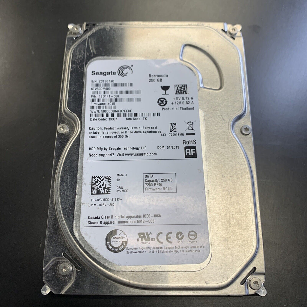 Dell YVMKX Seagate ST250DM000 1BD141-500 250GB 7.2k SATA-3 16MB 3.5" HDD