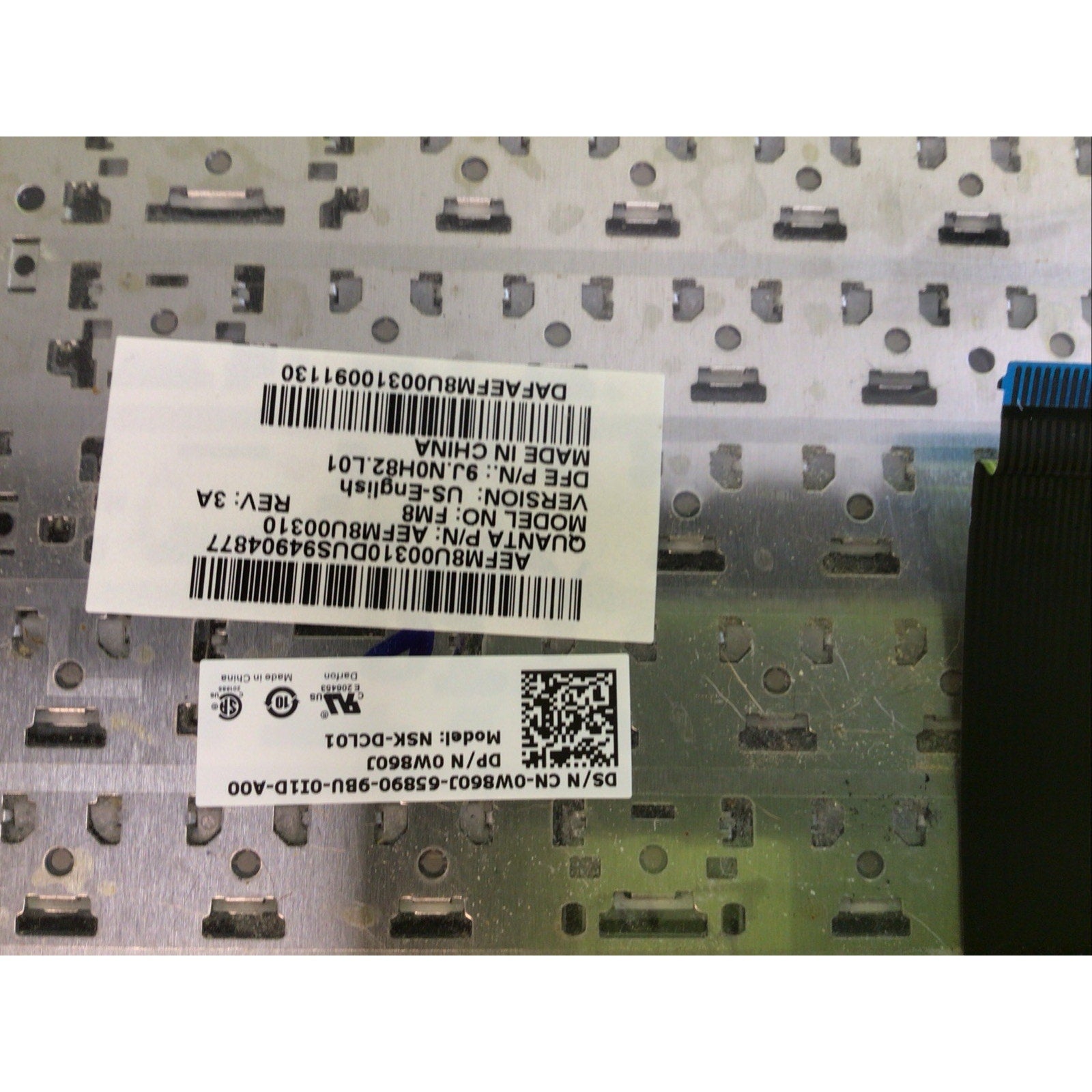 Dell Studio 1555 Keyboard 0W860P W860P