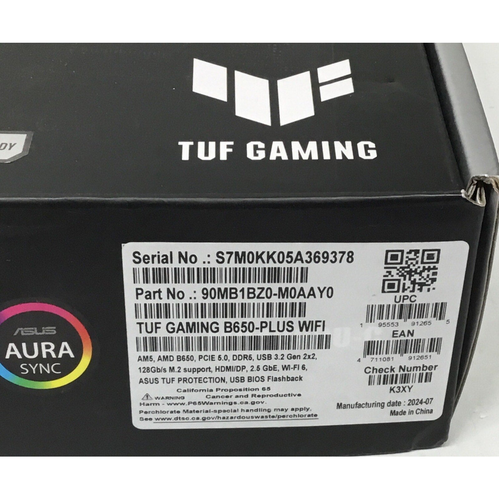 Box For Asus B670-Plus WiFi TUF Gaming