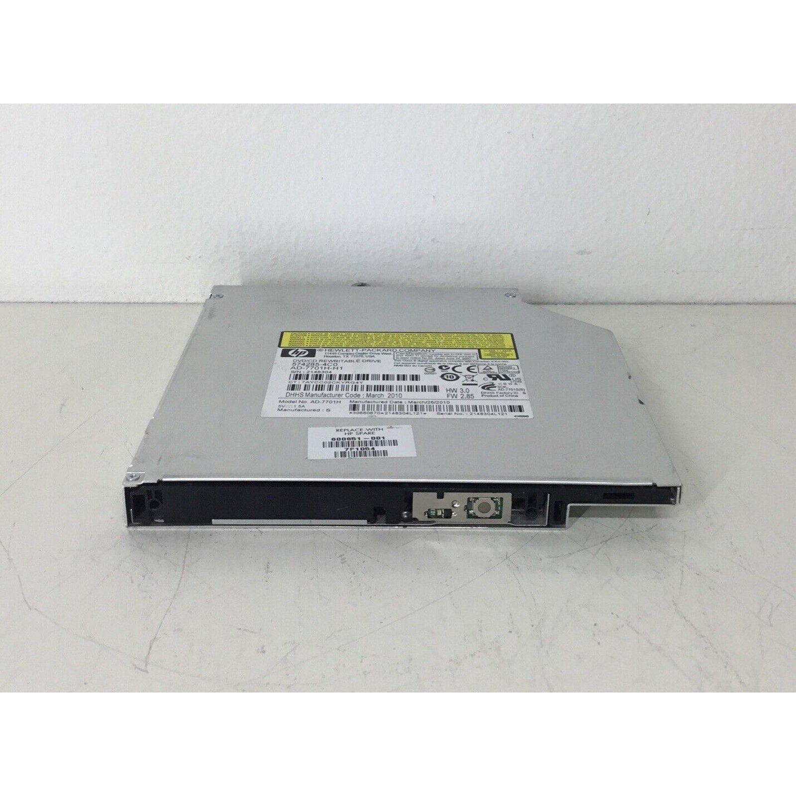 HP Laptop DVD/CD Rewritable Drive 574285-4C0 AD-7701H-H1