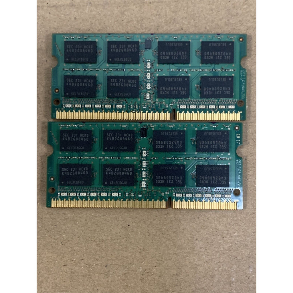 SAMSUNG 8GB (2x4GB) DDR3 PC3-12800S SO-DIMM LAPTOP MEMORY RAM M471B5273DH0-CK0
