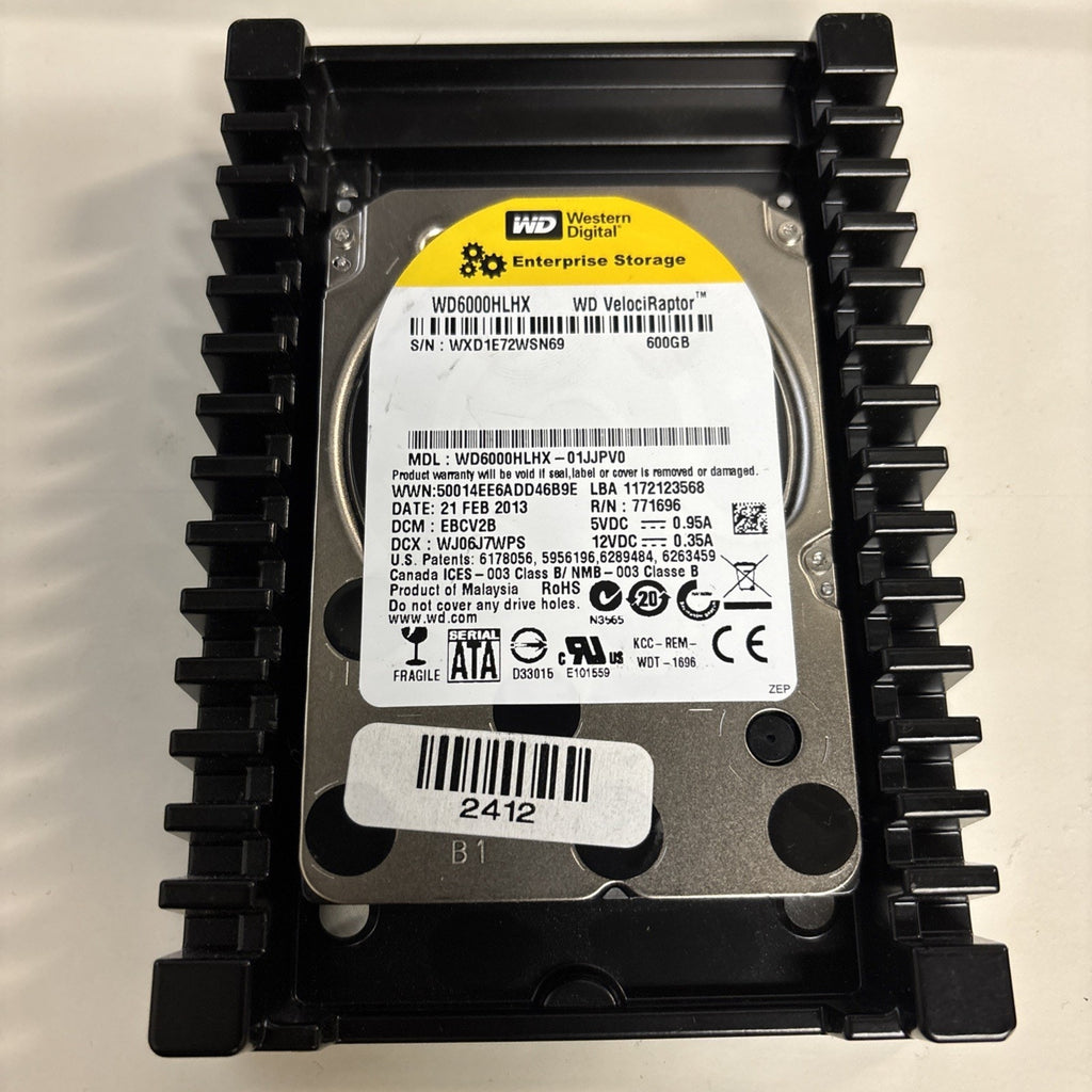 HP 600GB 10K RPM SATA 3.5" Hard Drive WD6000HLHX 637005-001