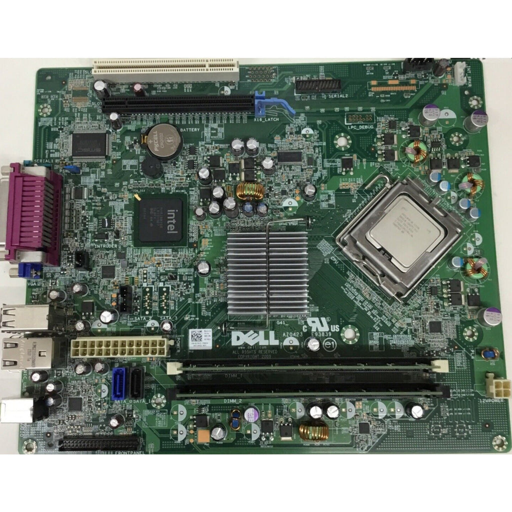 Genuine Dell Optiplex 380 SFF System Motherboard 1TKCC 01TKCC W/ CPU & Ram