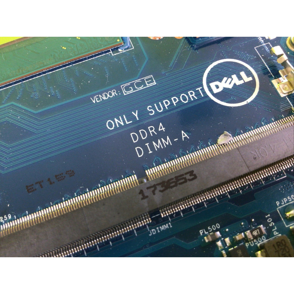 DELL XPS 9560 Motherboard i7-7700HQ 2.80Ghz NVIDIA GTX 1050 YH90J LA-E331P