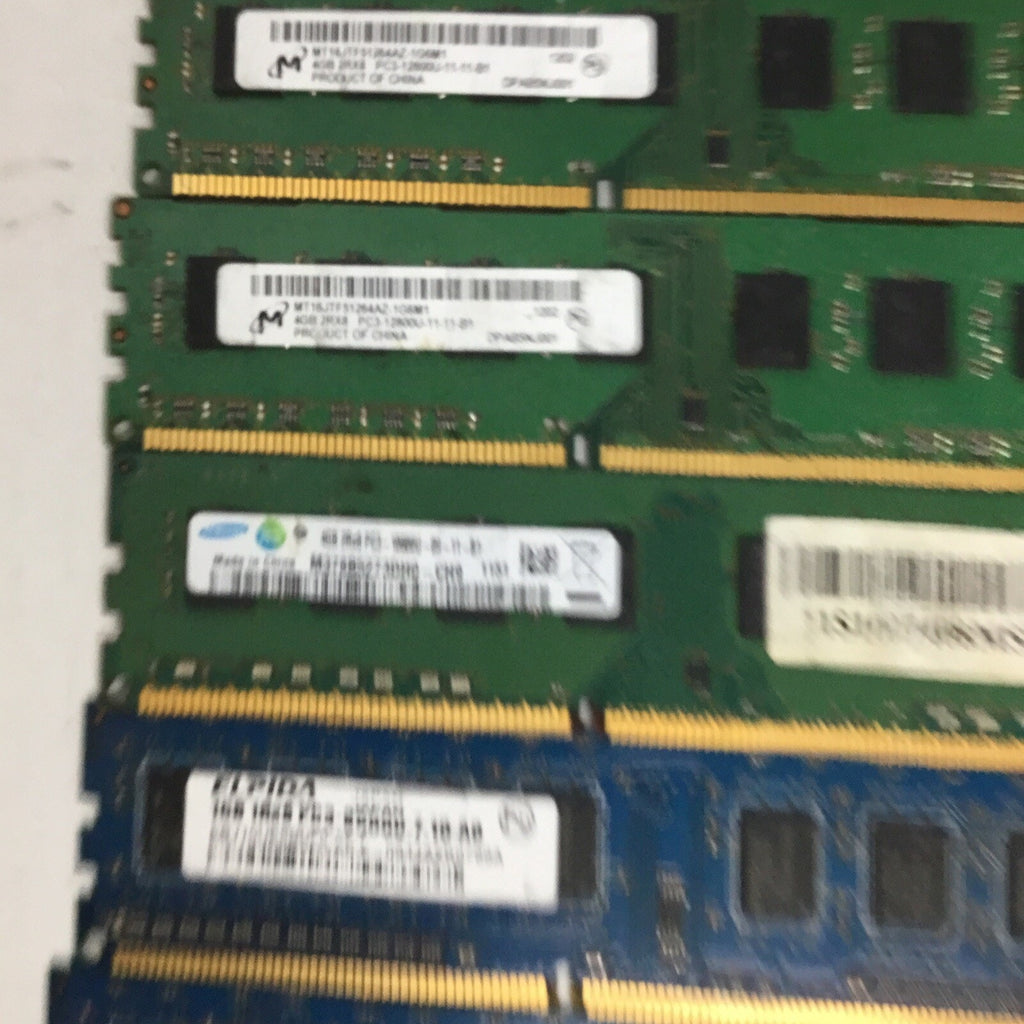 Lot of 6 Assorted DDR3 Ram Sticks Untested