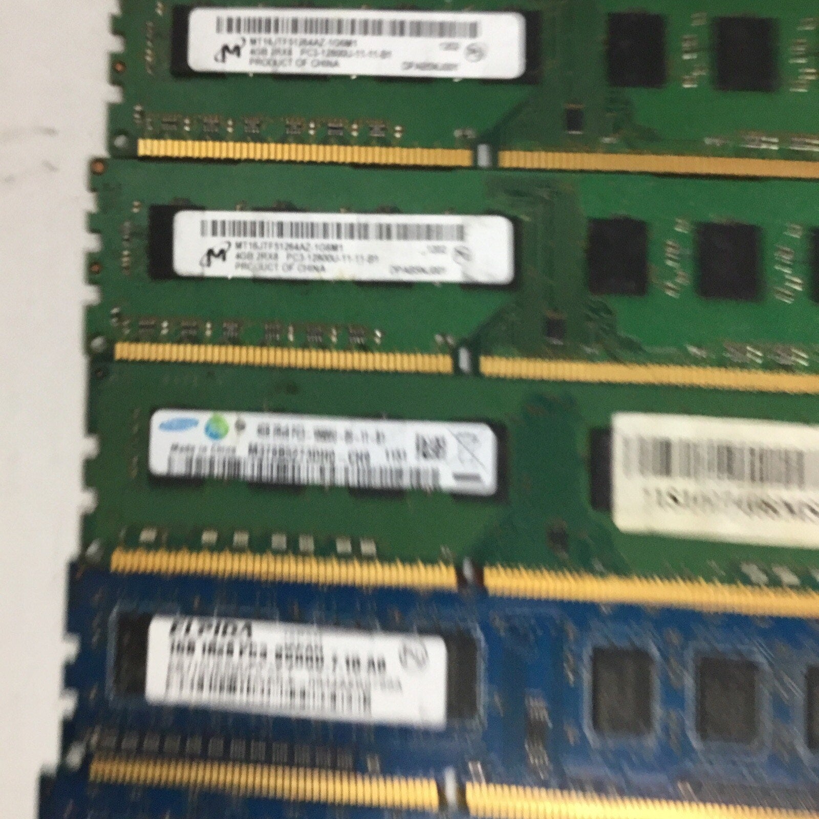 Lot of 6 Assorted DDR3 Ram Sticks Untested