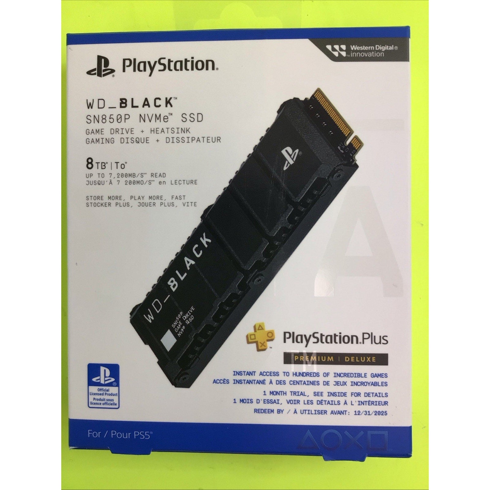 BOX ONLY for WD Black SN850P